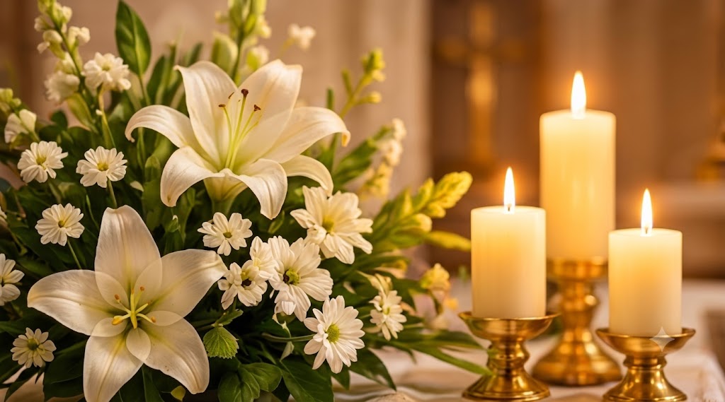 Flowers and Candles